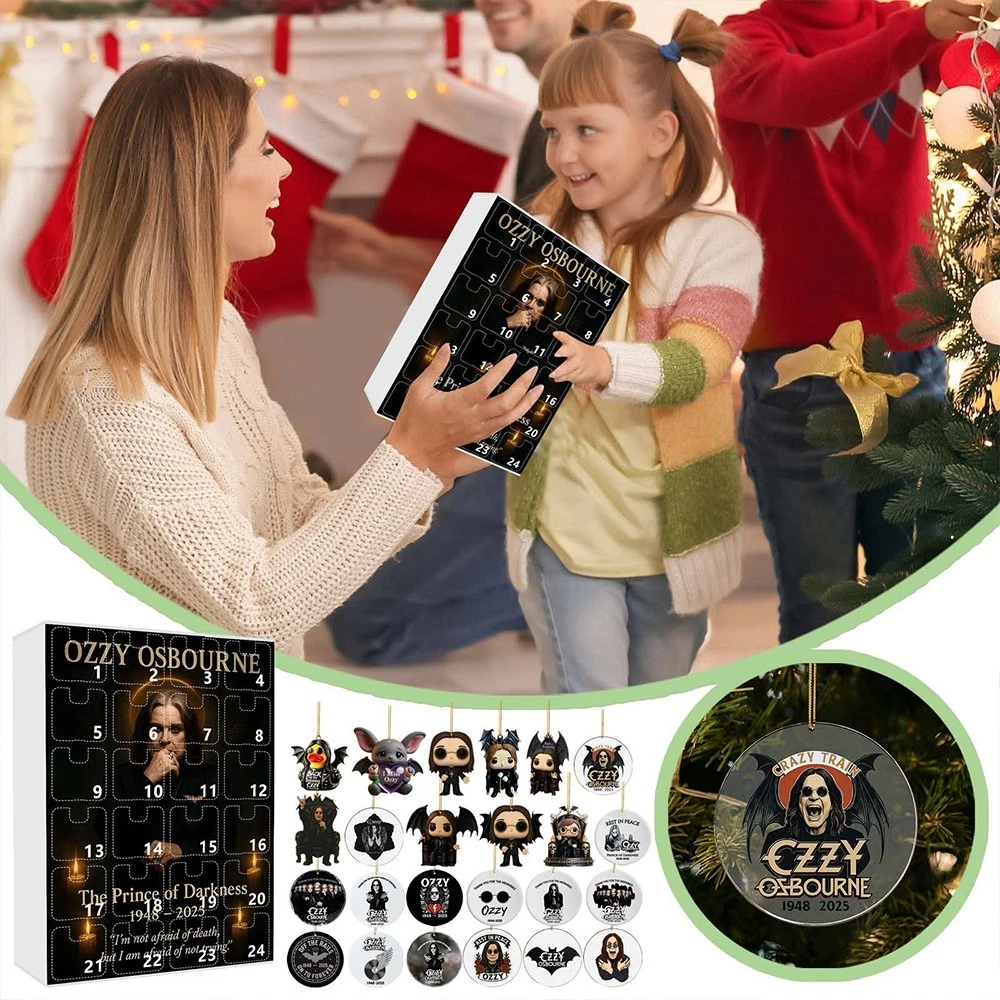 2025 Ozzy Osbourne Christmas Halloween Countdown Calendar Blind Box Gifts 24 Day
