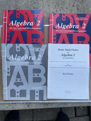 Saxon Algebra 2 2rd Edition Set: Textbook, Answer Key, Test Forms AND Solutions