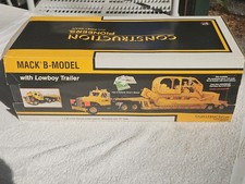 1/25 First Gear Mack B Model Truck & Lowboy Trailer Case Construction Equipment