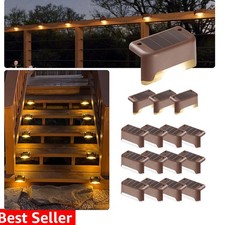 Led Solar Deck Lights, 16 Pack Waterproof for Outdoor Stairs, Step, Fence, Ra...