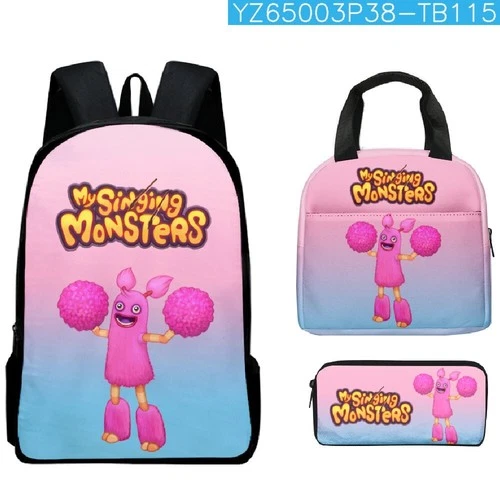 My Singing Monsters Kids Backpack Set, Includes School Backpack, Lunch Bag, Pencil Case