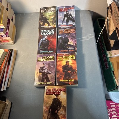 Clone Republic Books Steven L. Kent Ace Sci-Fi Paperback Lot - Set of 7 lot #1