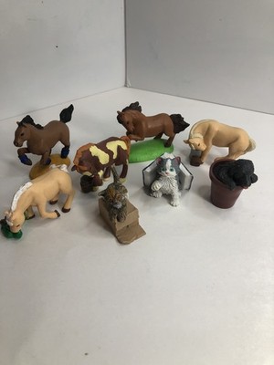 Lot Of Pony In My Pocket, Kitten In My Pocket, Puppy, MEG 1994 Vintage Toys Figs