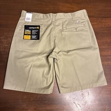 Carhartt Men's 10" Loose Fit Canvas Utility Work Wear Shorts B360 Men  s 40 Beige