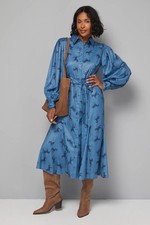 Wallis Blue Shirt Dress Womens Workwear Dresses