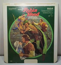   VINTAGE  RCA CED VIDEODISC - THE ADVENTURES OF ROBIN HOOD with Errol Flynn