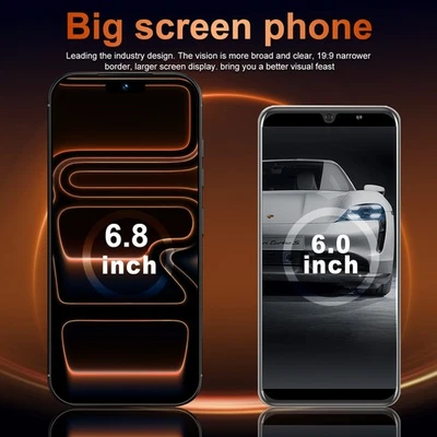 White I17 Pro Max Smartphone Global Unlocked 6.8