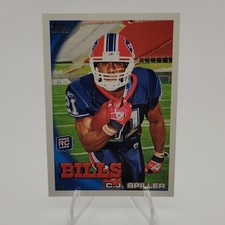 2010 Topps C.J. Spiller Buffalo Bills #167 Rookie NFL Football Card. rookie card picture