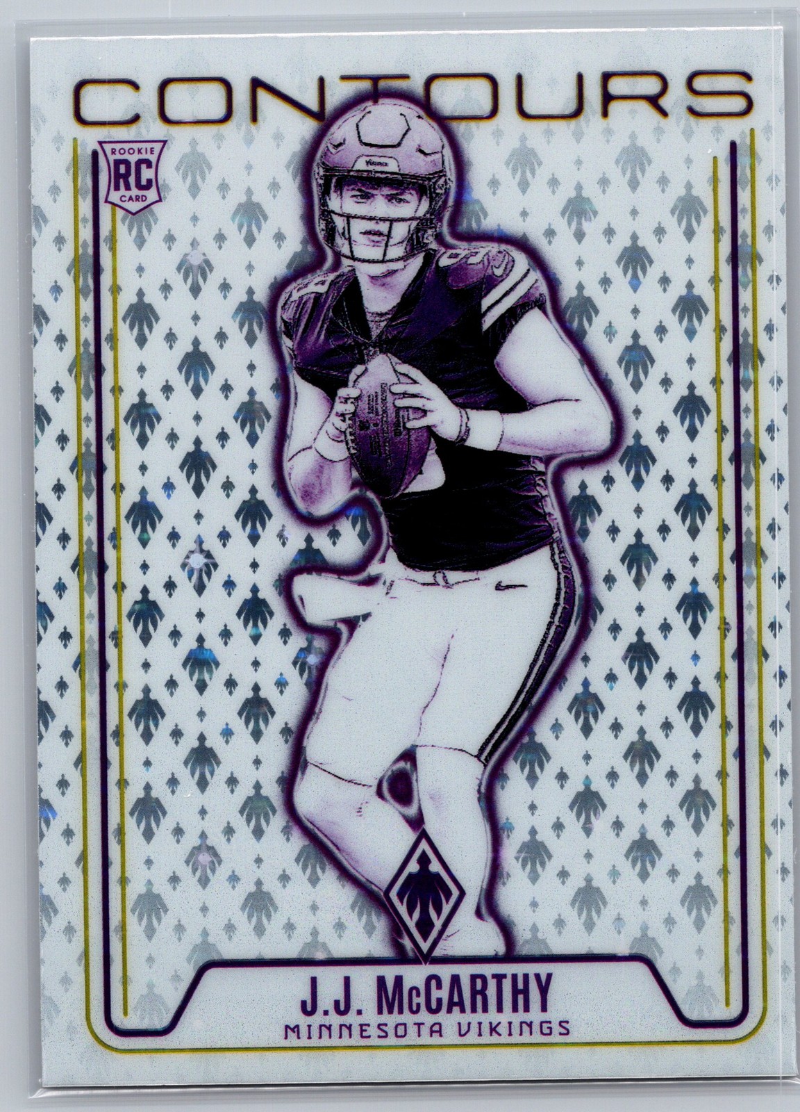 2024 Panini Phoenix #CON-JMY J.J. McCarthy Contours Stars