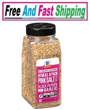 Himalayan Pink Salt with Black Pepper and Garlic All Purpose Seasoning, 18.5 Oz