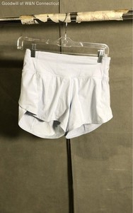 Lululemon Women's Light Blue Speed Up Athletic Shorts 4" Inseam Size 2 Tall