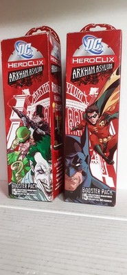 2 WIZKIDS DC HEROCLIX ARKHAM ASYL BOOSTER PACK 5 SAMMLER MINIFIGUREN
