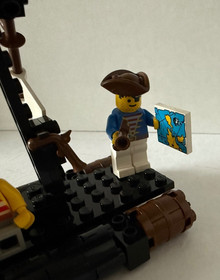 VINTAGE (1989) LEGO PIRATE #6257 CASTAWAY'S RAFT ~ 100% COMPLETE w/Manual