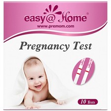 Easy Home Pregnancy Test Strips Kit: 10 Pack hCG 1 Count Pack of 10 