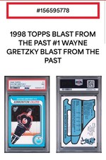wayne gretzky rookie card topps blast from the past psa. rookie card picture