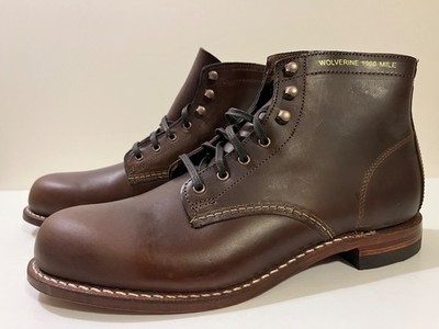 Wolverine 1000 Mile Plain Toe Original Boot Brown Leather
