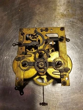 Antique German wall clock movement works BADISCHE clockmakers spares
