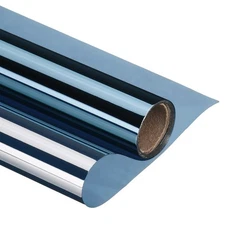 23.6 Inch x 6.6 ft Decorative Window Privacy Film Glass Sticker Blue