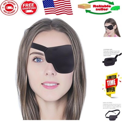 Luxury 3D Eye Patch for Left Eye - Comfortable, Adjustable, & Light-Blocking