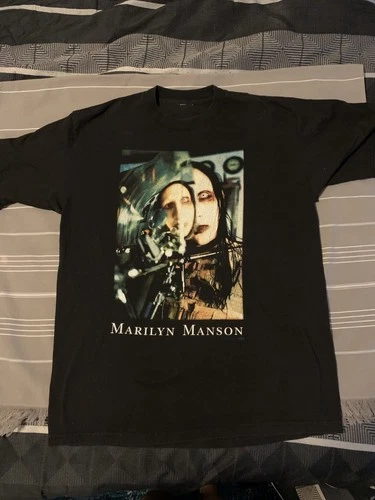 90s Marilyn Manson Beautiful People Antichrist Shirt 1990s vintage concert t-shirt, vintage, size XL, single stitch, B+ condition