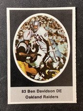 1972 Sunoco Stamps Ben Davidson Oakland Raiders 