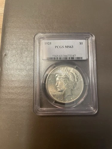 1925 Peace Dollar MS63