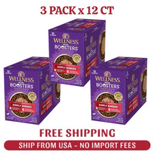 36 COUNT Wellness Bowl Boosters Simply Shreds Wet Adult Dog Food Toppers - 2.8oz