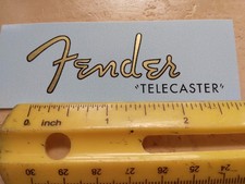 Fender Telecaster 1950s Electric Guitar Waterslide Decal Gold Metallic Ink
