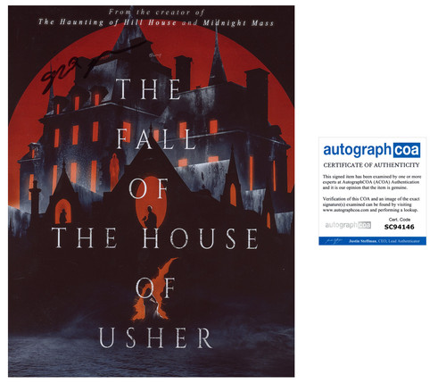 Mike Flanagan Director Signed FALL OF THE HOUSE OF USHER 8x10 Photo ACOA
