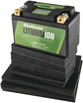 BikeMaster Lithium-Ion 2.0 Battery For Polaris Scrambler 400 1994-2012 Black