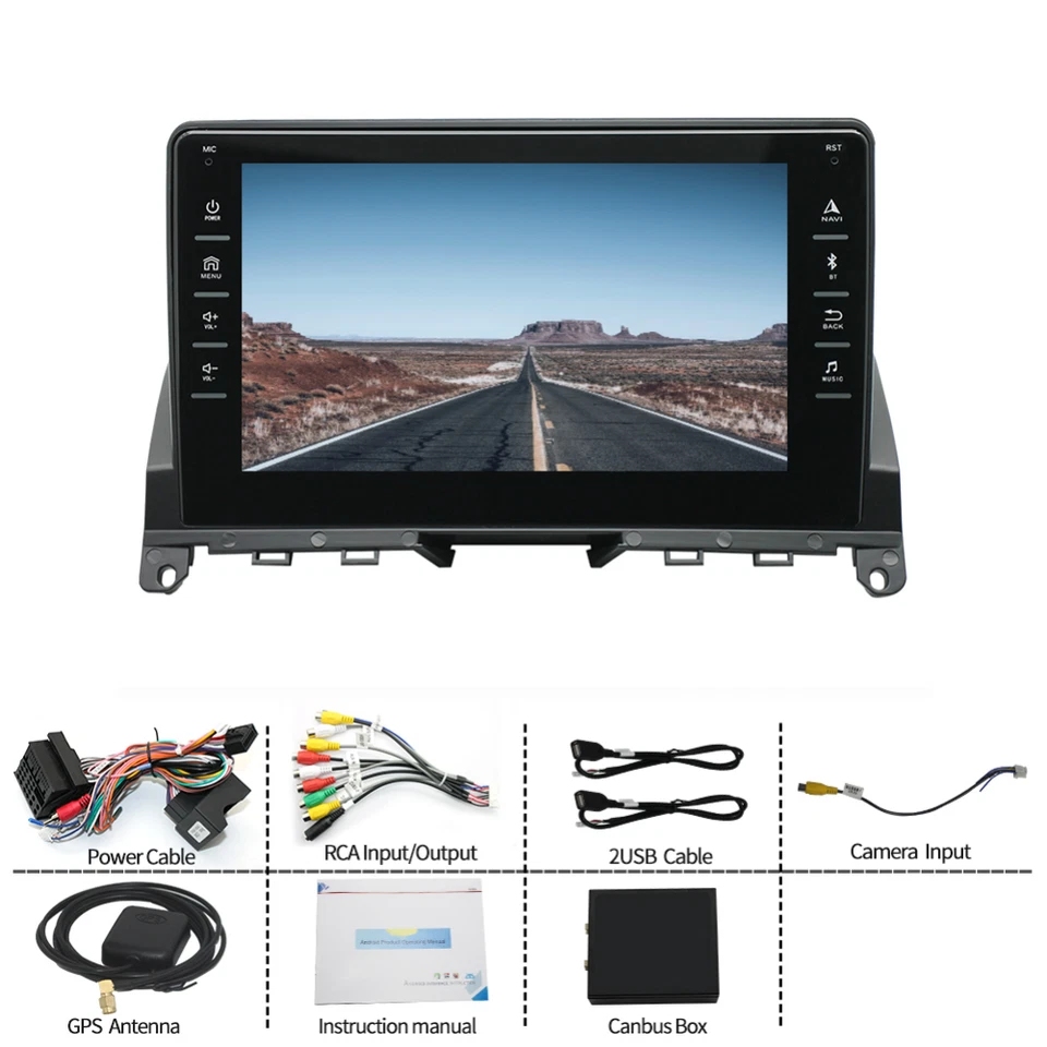 RADIO COCHE 8" MERCEDES BENZ C200 C230 C300 2006-2011 ANDROID 13 GPS 2GB+32GB Foto 2 de 4