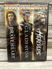 Ultimate Warrior Collection: Braveheart / Gladiator / Hercules 3 Movie Pack New