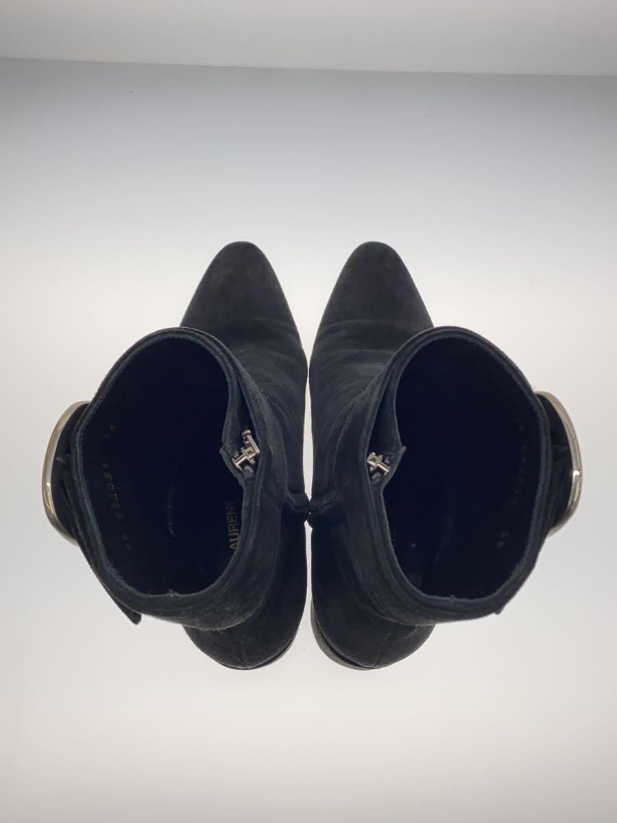 SAINT LAURENT altri stivali 36 camoscio nero 532031 0LI00 1000 usati