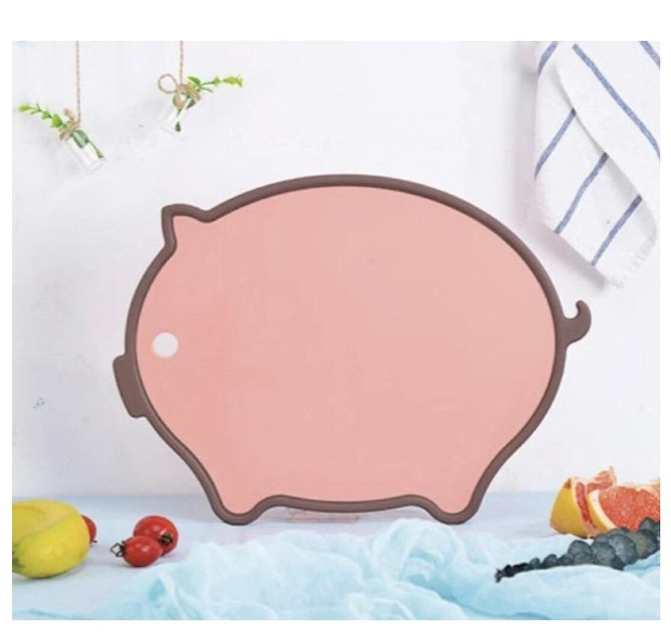 Tabla de cortar antibacterianas LocknLock, forma de cerdo, frutas y verduras cortadas Foto 3 de 4