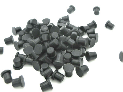 1/4  Rubber Hole Plugs  Push In Stem Bumper   20 per package