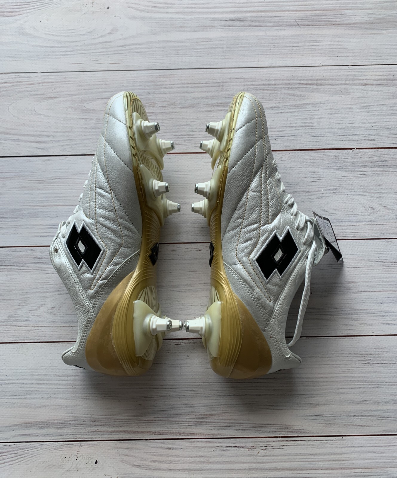 Lotto scarpe calcio calcio tacchetti pelle UK 6 5 US 7 5 MM 255