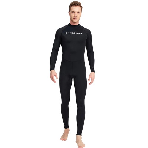 Costume da bagno uomo estivo manica lunga pezzo unico leggero traspirante spiaggia surf - Foto 20 di 26