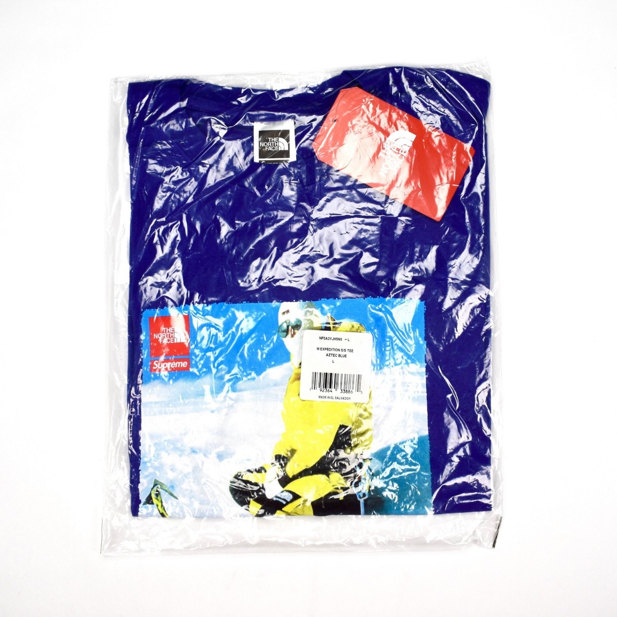 NWT Supreme The North Face Men's Blue Photo Box Logo T-Shirt FW18