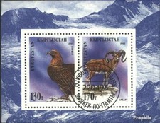 Kyrgyzstan block7a (complete issue) used 1995 Locals Flora