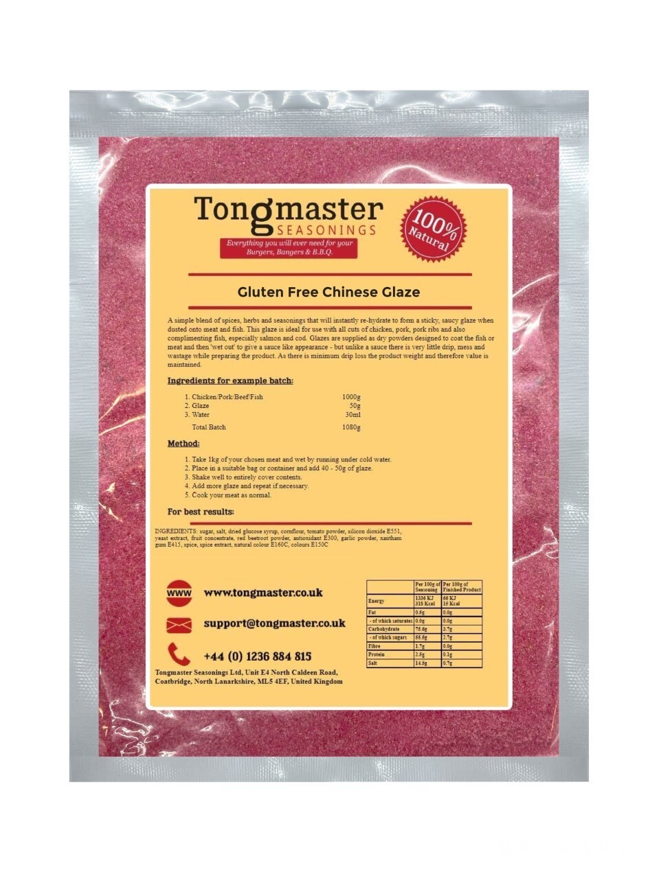 Chinese Glaze - Meat Rub - 600g (Gluten Free)