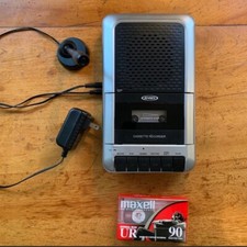 Jensen MCR-100 Cassette Player  Recorder - Silver/Black