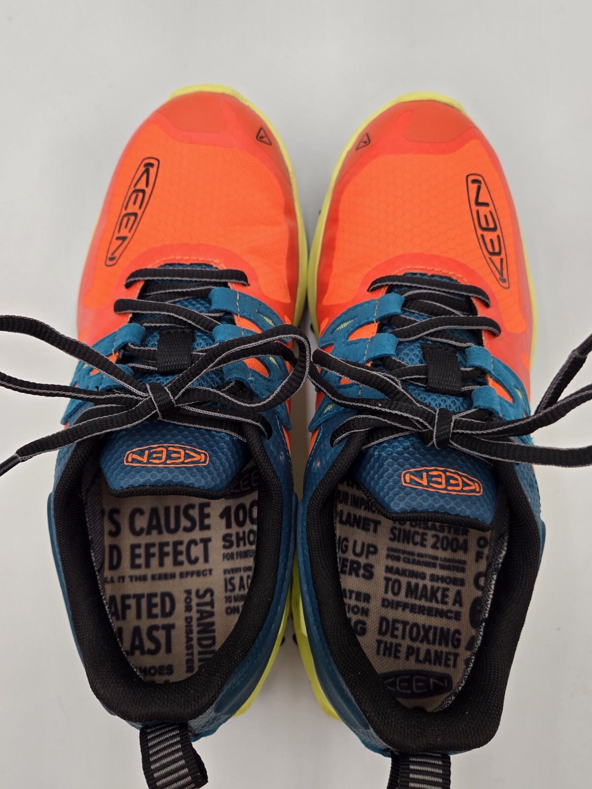 Scarpe da trekking impermeabili Keen da uomo taglia 7 5 Zionic Scarlet Ibis Deep Lagoon