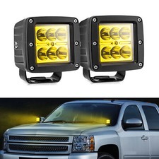 3'' Driving Fog lights Amber LED Cubes Light for Truck Pickup SUV Car Motorcycle