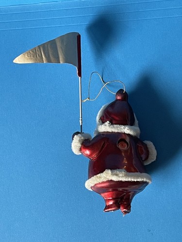 Vintage Ohio State Buckeyes decorazione natalizia OSU Go Bucks Babbo Natale mini bandiera - Foto 6 di 14