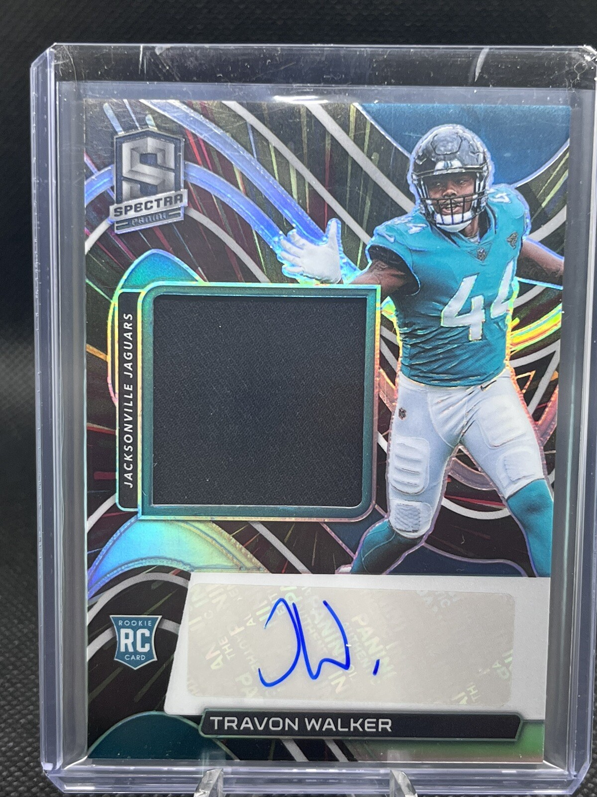 2022 PANINI SPECTRA TRAVON WALKER HYPER PRIZM AUTO RPA PATCH 64/75 JAGUARS 🏈🏈