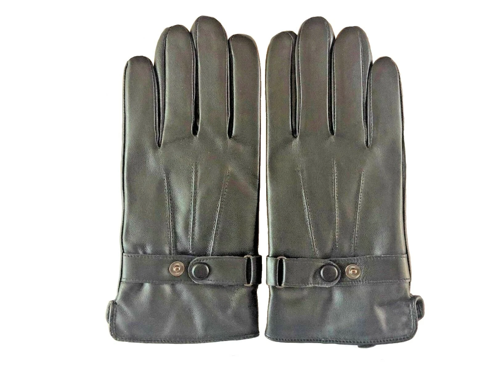 Men's GENUINE LAMBSKIN soft leather winter gloves w/ velvet lining