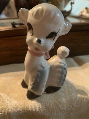 Vintage Anthropomorphic Lamb Figurine 1950 s Japan 