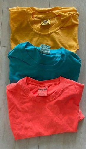 3 GILDAN COMFORT COLORS MEN'S SMALL 