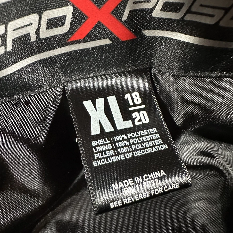 ZeroXposur Youth Hoodie Jacket Size XL 18-20 Double Zipper Black Red - Image 4 of 4