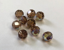 Swarovski Crystal 8mm 288 pcs Lt. Smoked Topaz AB 5000